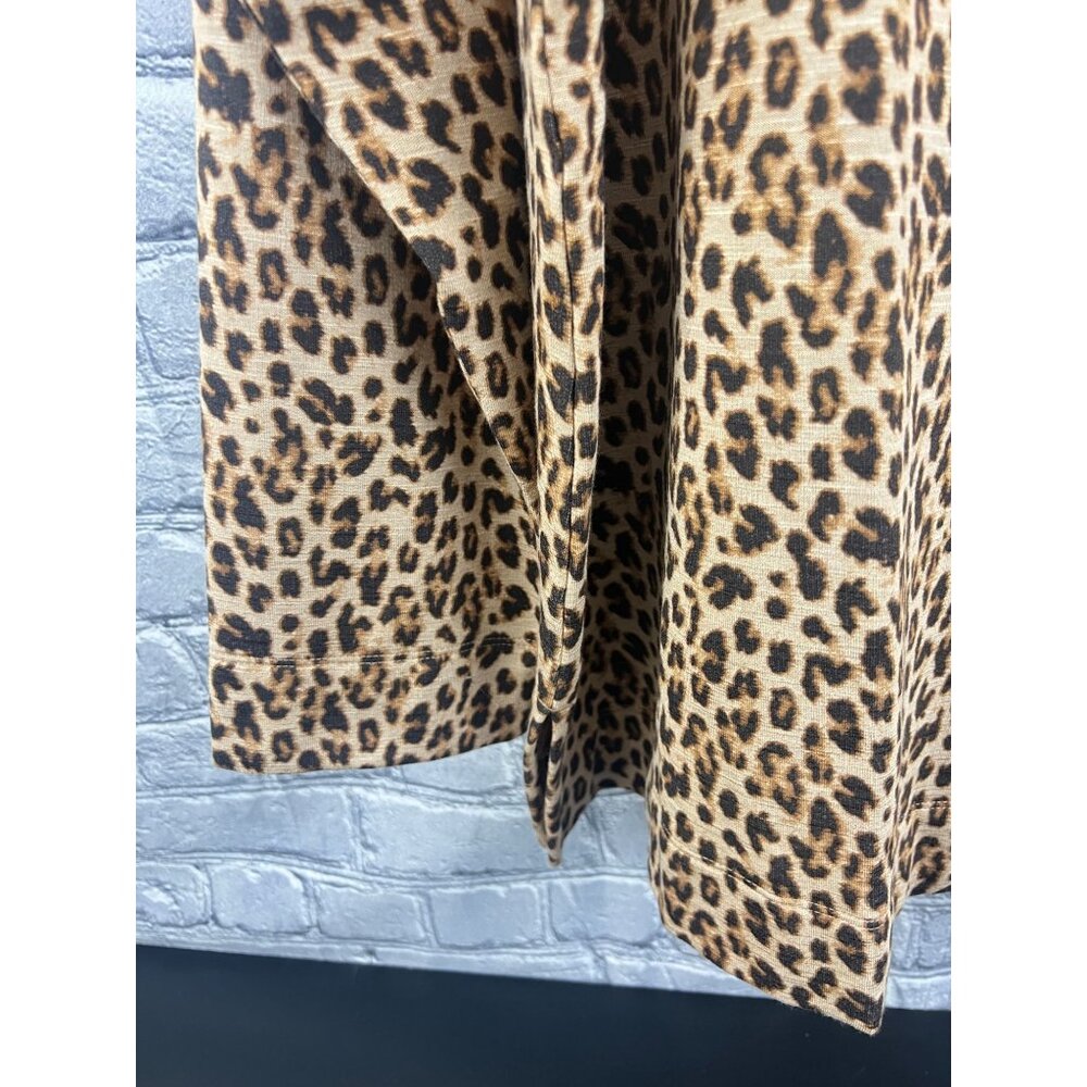 J. Jill  Leopard Print Cowl Neck Pullover LS  Top Shirt  Size 2X - Picture 9 of 9